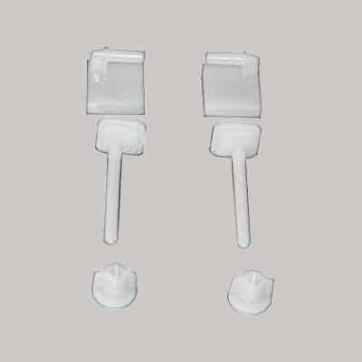 COPPIA SUPPORTI IN PVC PER SEDILI ABS