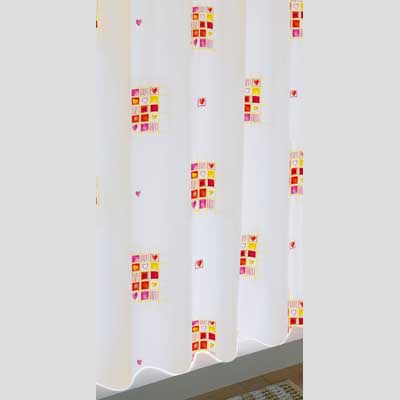 TENDA DOCCIA IN PVC ''HEARTS'' 180x200