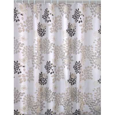 TENDA DOCCIA IN POLIESTERE 'CAFFE'' cm 120x200 Bianco/Beige/Marrone