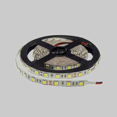 STRISCE LED '5050' 12V - IP20 - Col. Rosso - Rotolo 5 metri