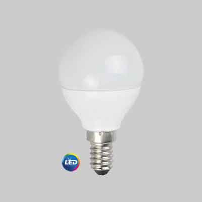 LAMPADA A LED MOD.''SFERA'' E14 6W - 470Lm - 6000K.