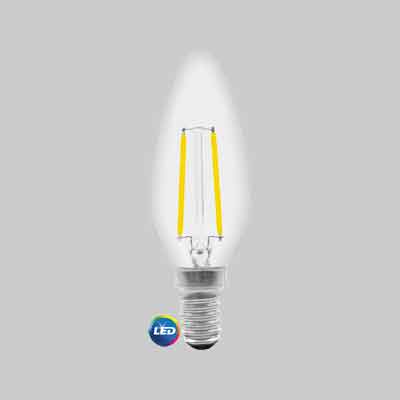 LAMPADA LED A FILAMENTO MOD.''OLIVA'' 4W - E14 - 400Lm - 2700K