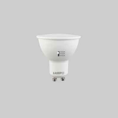 LAMPADA A LED TRICOLOR GU10 8 W - 650Lm