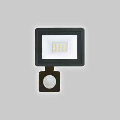 PROIETTORE A LED CON SENSORE 10W - 800Lm - 6000K