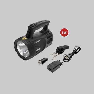 TORCIA A LED RICARICABILE 'ICARO' 3 W - 170Lm - 6500K