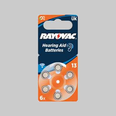 PILA PER ACUSTICA 'RAYOVAC 13' blister 6 pezzi (cartone 10 pz)