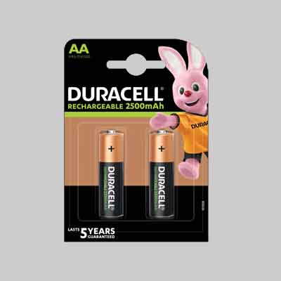 PILE RICARICABILI ''DURALOCK'' STILO 2400 mAh - blister 2 pezzi