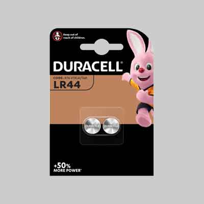 PILE PER L''ELETTRONICA ''LR44'' blister 2 pezzi (cartone 10 pz)