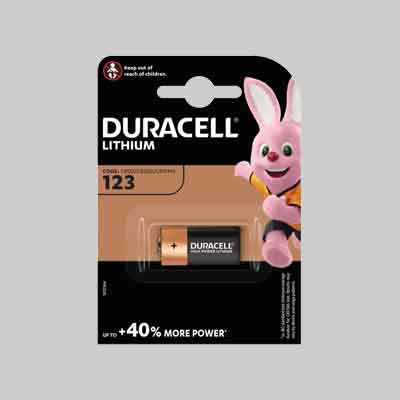 PILA PER FOTOCAMERA ''123'' blister 1 pezzo (cartone 10 pz)