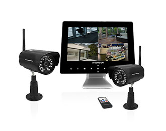 KIT VIDEOSORVEGLIANZA WIRELESS DIGITALE Monitor + 2 Videocamere