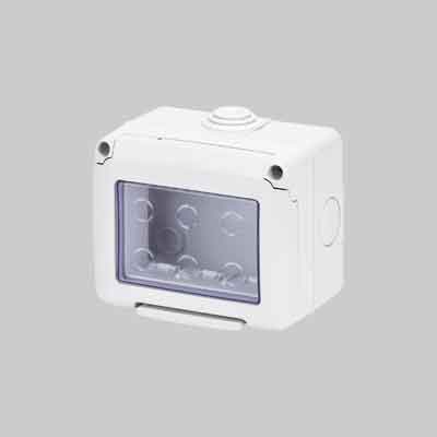 CONTENITORE DA PARETE PER APPARECCHI IP55 'SYSTEM' 2 posto