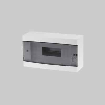 CENTRALINO DA PARETE C/PORTELLO IP40 12 Mod. 280x220x100 - Bianco