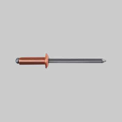 RIVETTO A STRAPPO ''RAME'' mm 3,4x9 (cartone 100 pz)