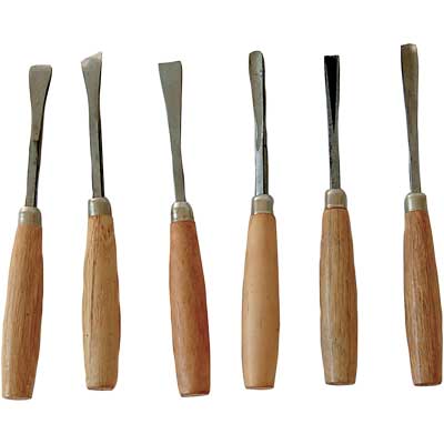 SET SGORBIE PER LEGNO 6 pezzi