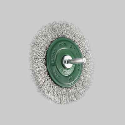 SPAZZOLA CIRCOLARE INOX CON GAMBO 'SIT' Ø mm 80