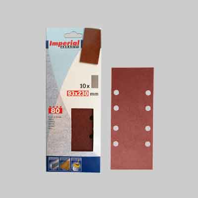 FOGLIO ABRASIVO MM 93X230 Grana 80 - 10 pezzi