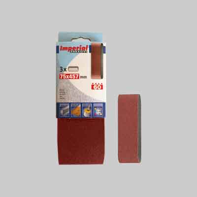 NASTRO ABRASIVO MM 75X457 Grana 80 - 3 pezzi