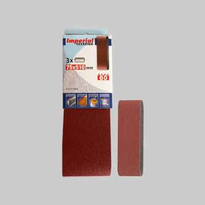 NASTRO ABRASIVO MM 75X510 grana 80 - 3 pezzi