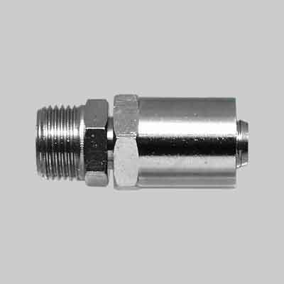 ATTACCO MASCHIO CON PORTAGOMMA ''100320614'' Ø mm 6x14 - Fil. 1/4" (cartone 10 pz)