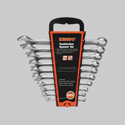 SERIE CHIAVI COMBINATE CON SUPPORTO KENDO 10 pezzi