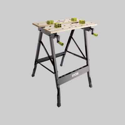 PIANO DA LAVORO PIEGHEVOLE 'RWB01' RYOBI mm 605x120x180 - Portata 100 Kg
