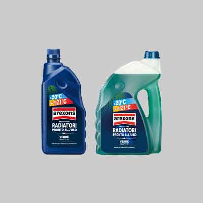 LIQUIDO RADIATORI PRONTO ALL'USO VERDE AREXONS lt 4