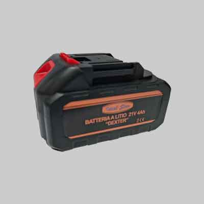 BATTERIA DI RICAMBIO PER MOTOSEGA DA POTA A BATTERIA 'DEXTER' IDEAL STAR 21V - 4.0Ah