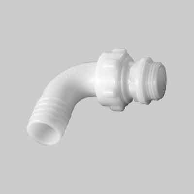 RACCORDO PORTAGOMMA CURVO 1"x20