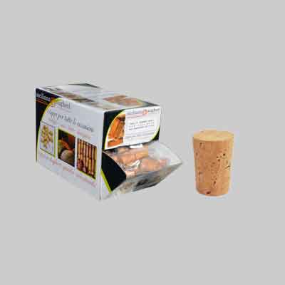 TAPPO IN SUGHERO CONICO mm 23x18 - conf. 10 pz