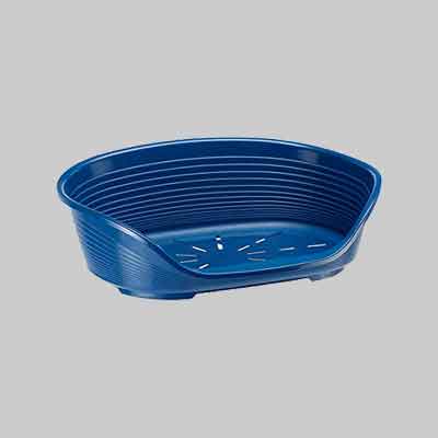 CUCCIA DA INTERNO PER CANI E GATTI  'SIESTA DELUXE' cm 49x36x17,5h - blu