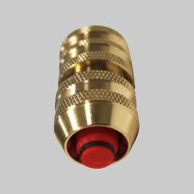 RACCORDO PORTAGOMMA RAPIDO ''ACQUASTOP'' OTTONE 1/2"-5/8"