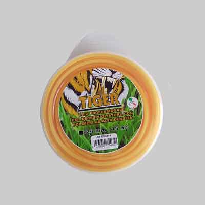 FILO PER DECESPUGLIATORE PROFESSIONALE QUADRO 'TIGER' mm 3,3x15 mt