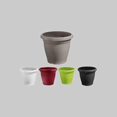 VASO ''VERONA'' Ø cm 30x24h - colore bianco