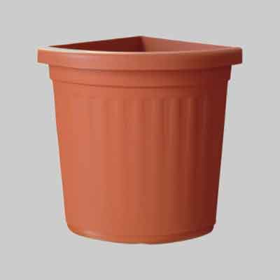 VASO AD ANGOLO ''CRETA'' cm 30x30x50h