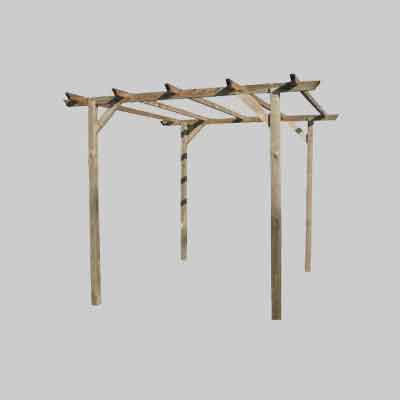 PERGOLA IN LEGNO 'BASIC' cm 300x300x240h