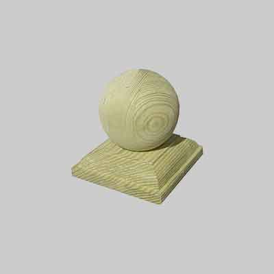 SFERA COPRIPALO IN LEGNO cm 7x7