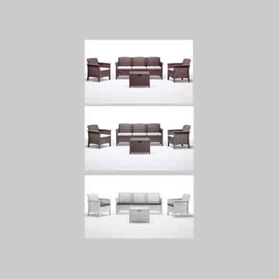 SALOTTO 'VENEZIA 3' Col. Antracite