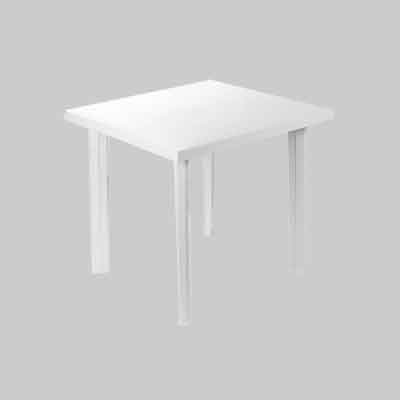 TAVOLO COMPONIBILE RETTANGOLARE 'FIOCCO' cm 80x75x72h - Col. Bianco