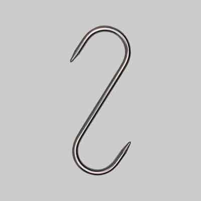 GANCIO FISSO mm 80x3 - 1 punta (cartone 10 pz)