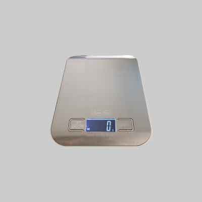 BILANCIA DIGITALE PIANA IN ACCIAIO INOX 'IDEAL STAR' Capacità 5 Kg