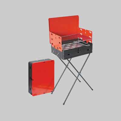 BARBECUE A CARBONELLA 'VALIGETTA' cm 43x31x77h