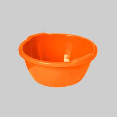 BACINELLA ROTONDA 14 lt, cm Ø 40x42x17h - Col. Arancio