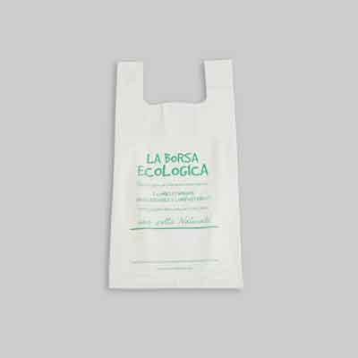 SHOPPER BIODEGRADABILE E COMPOSTABILE 46x53 cm - 15 lt