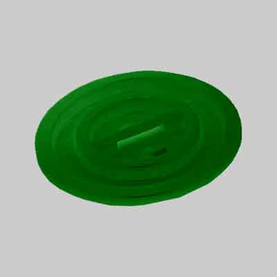 COPERCHIO PER BIDONE PER RIFIUTI VERDE lt 100