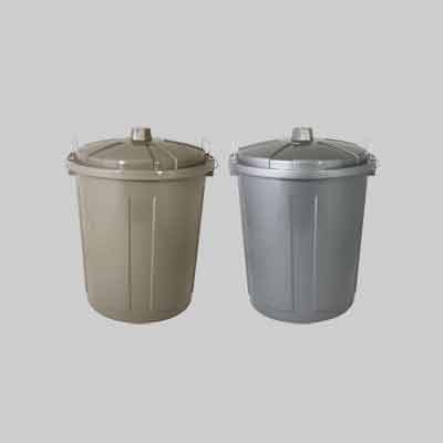 BIDONE PER RIFIUTI 'BIN' Ø 22,5xh 30 cm, 7 lt - Col. Silver