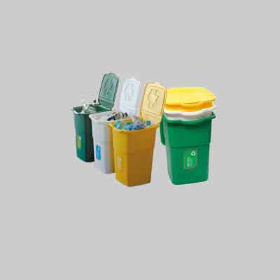 SET PATTUMIERE PER LA RACCOLTA DIFFERENZIATA 'ECO3' 3 pz - 50lt, 39x36x54h