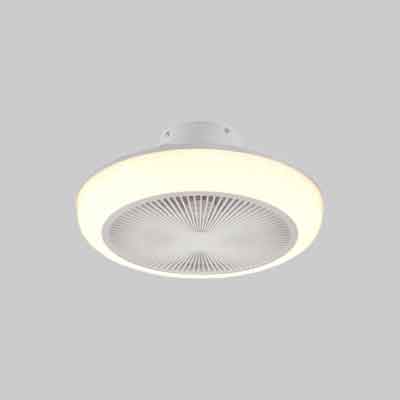 VENTILATORE E PLAFONIERA A SOFFITTO 'MJOLBY' Ø 45 cm