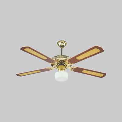 VENTILATORE DA SOFFITTO CON LUCE ''GOLD'' Ø cm 130