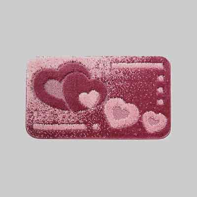 TAPPETO BAGNO ''ITACA'' 50x80 rosso