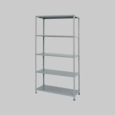 SCAFFALE COMPONIBILE IN KIT ''UNISHELF'' cm 100x40 - angolari interni mt 1